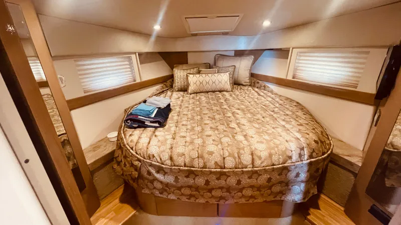 Slide: The Image of Interior of a 2016 Formula 37 Performance Cruiser with cozy bed. - 39