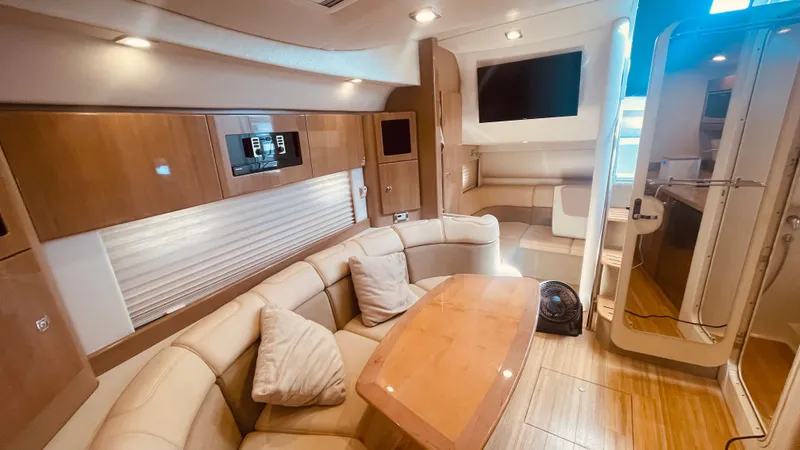 Slide: The Image of 2016 Formula 37 Performance Cruiser interior with modern amenities. - 41
