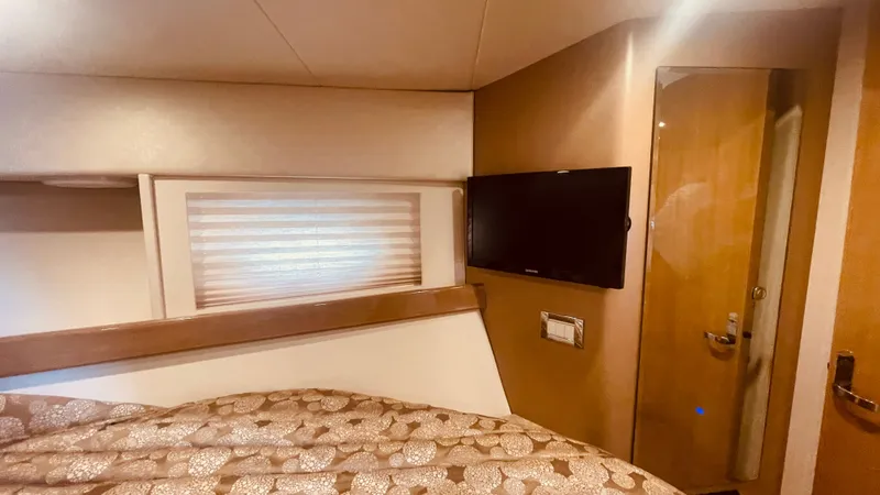 Slide: The Image of Interior of 2016 Formula 37 Performance Cruiser with TV and bed. - 42