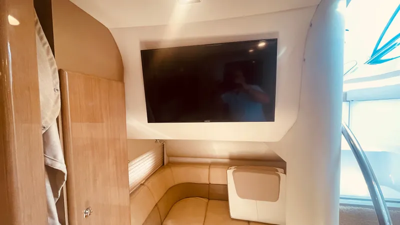 Slide: The Image of Interior of 2016 Formula 37 Performance Cruiser with TV and seating area. - 47