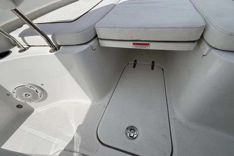 Slide: The Image of 2018 Sea Hunt Gamefish 27 Forward Seating interior with storage compartment. - 41