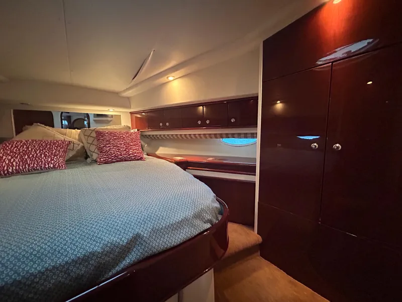 Slide: The Image of Luxurious cabin interior of 2006 Neptunus 55 Cabrio yacht with elegant wood finishes. - 22