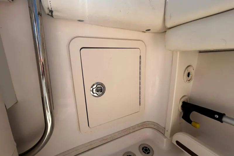 Slide: The Image of Grady-White Gulfstream 232 boat interior storage compartment, 2021 model. - 19