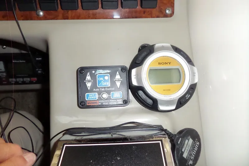 Slide: The Image of Control panel of a 2000 Bayliner 3055 Ciera with Sony audio system. - 12