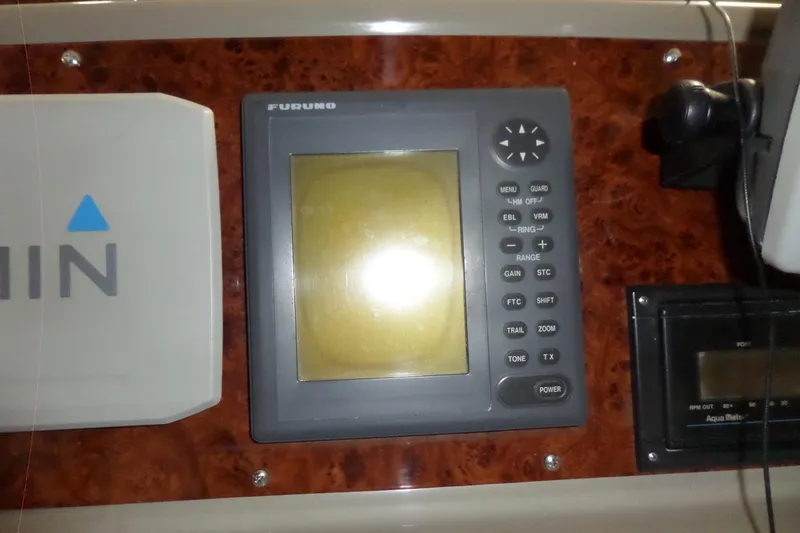 Slide: The Image of Control panel of a 2000 Bayliner 3055 Ciera with Furuno navigation system. - 9