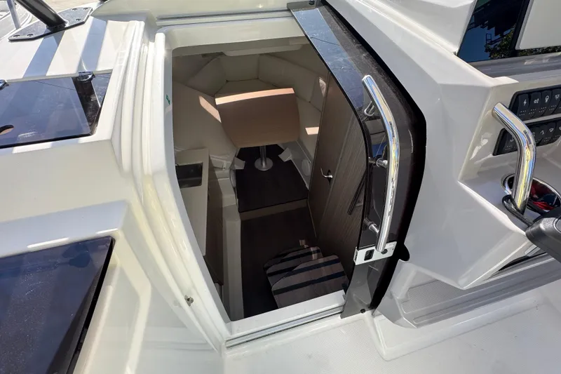 Slide: The Image of 2026 Jeanneau Leader 9.0 WA Series 2 cabin interior with modern design and sleek finishes. - 8