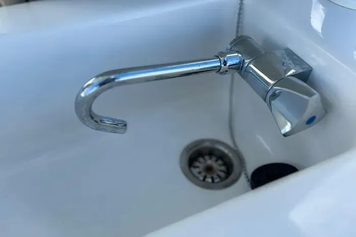 Slide: The Image of Chrome faucet and sink on 2023 Key West 263 FS boat. - 31