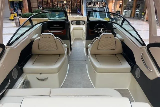 Slide: The Image of 2026 Chris-Craft Sportster 25 boat interior with luxurious seating and modern design. - 10