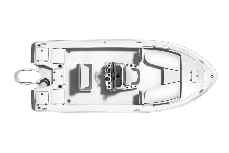 Slide: The Image of Manufacturer Provided Image: Top view of a 2020 Robalo 206 Cayman boat layout. - 7