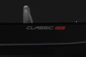 Slide: The Image of 2026 Alumacraft Classic 165 Tiller boat, sleek design with visible branding. - 5