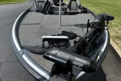 Slide: The Image of 2023 Nitro Z21 XL boat with advanced fishing equipment on deck. - 12