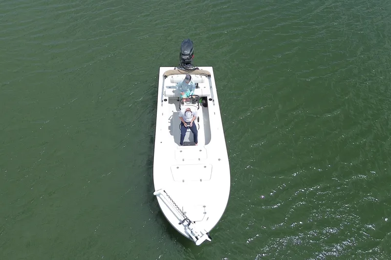 Slide: The Image of Overhead view of 2017 Beavertail Skiffs Lightning boat on water. - 7