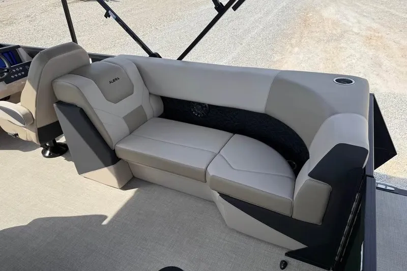 Slide: The Image of Luxurious seating in 2026 Alera 22q boat, featuring modern design and comfort. - 11