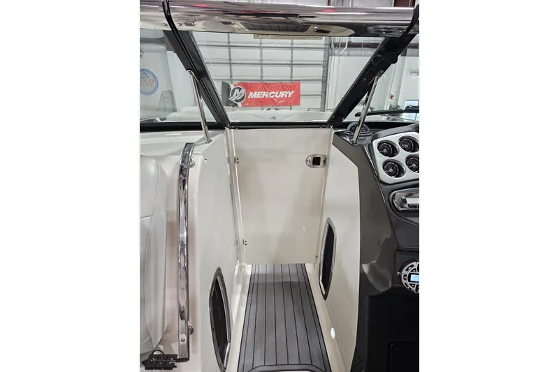 Slide: The Image of Interior view of a 2011 Monterey 328SS Super Sport boat cockpit. - 65