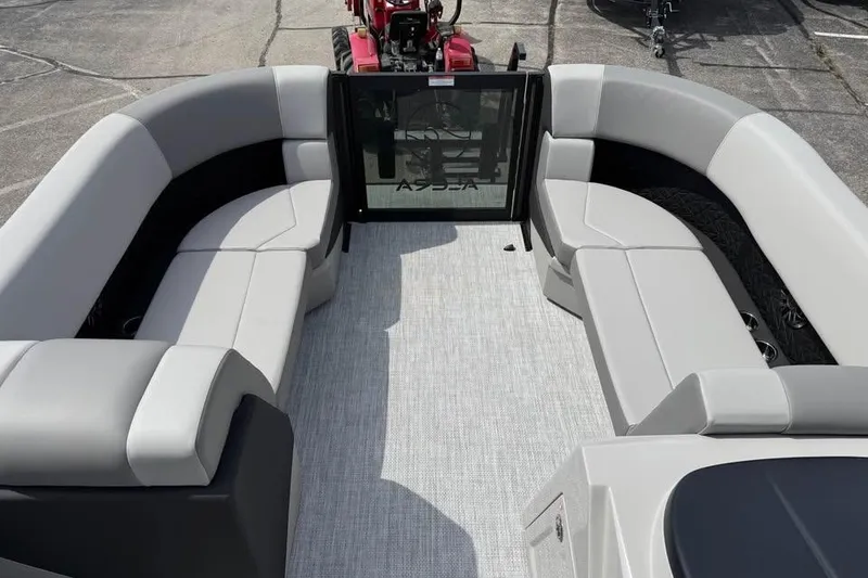 Slide: The Image of Luxurious seating on a 2026 Alera 22l boat, featuring modern design and spacious layout. - 14