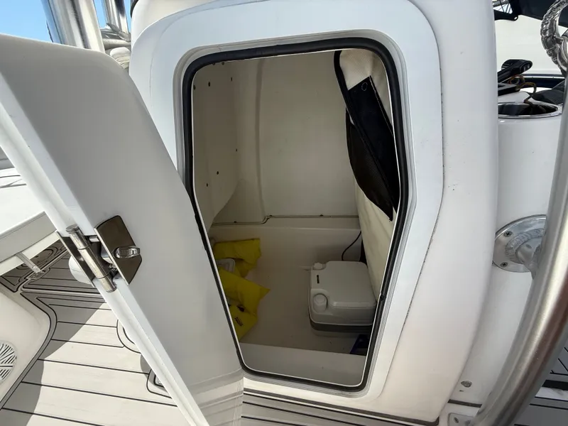 Slide: The Image of Interior of 2021 Sea Fox 248 Commander with storage space. - 8