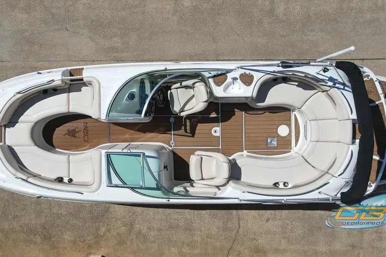 The Image of 2006 Chaparral Sunesta 274 boat with spacious seating and elegant design, viewed from above. - 0