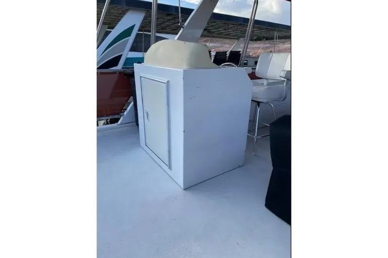 Slide: The Image of Boat deck with seating and storage, American Waterways Sundancer Trip, 2007. - 16