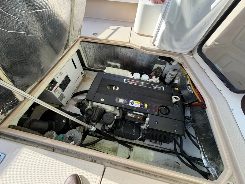 Slide: The Image of Engine compartment of 2013 Ranger Tugs R-31 CB with Yanmar engine. - 10