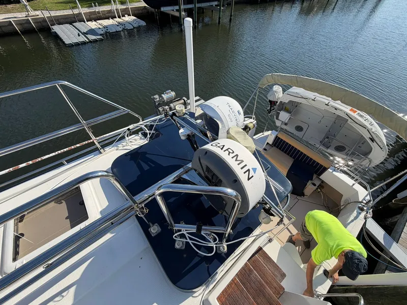 Slide: The Image of 2013 Ranger Tugs R-31 CB with Garmin equipment at dock. - 19