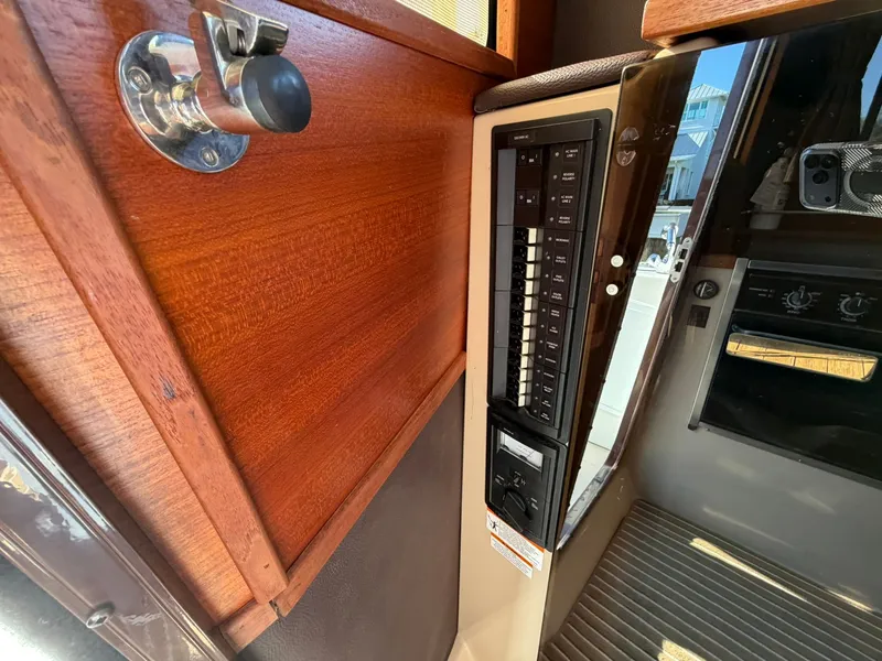 Slide: The Image of Interior view of 2013 Ranger Tugs R-31 CB with control panel. - 29