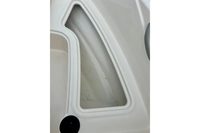 Slide: The Image of Close-up of 2016 Bayliner 175 Bowrider boat interior detail. - 24