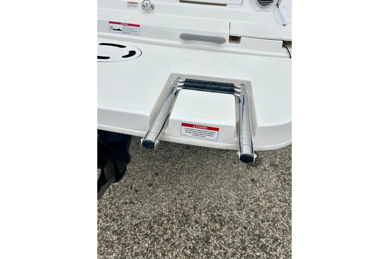 Slide: The Image of 2016 Bayliner 175 Bowrider swim platform with retractable ladder. - 35