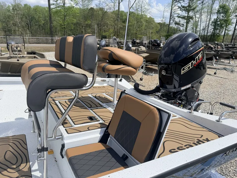 Slide: The Image of Xpress Hyper-Lift Series H22B-200HP-LOADED boat, 2026 model, featuring luxurious seating. - 11