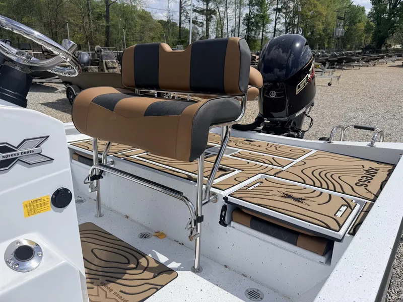 Slide: The Image of Xpress Hyper-Lift Series H22B-200HP-LOADED boat interior, 2026 model. - 3
