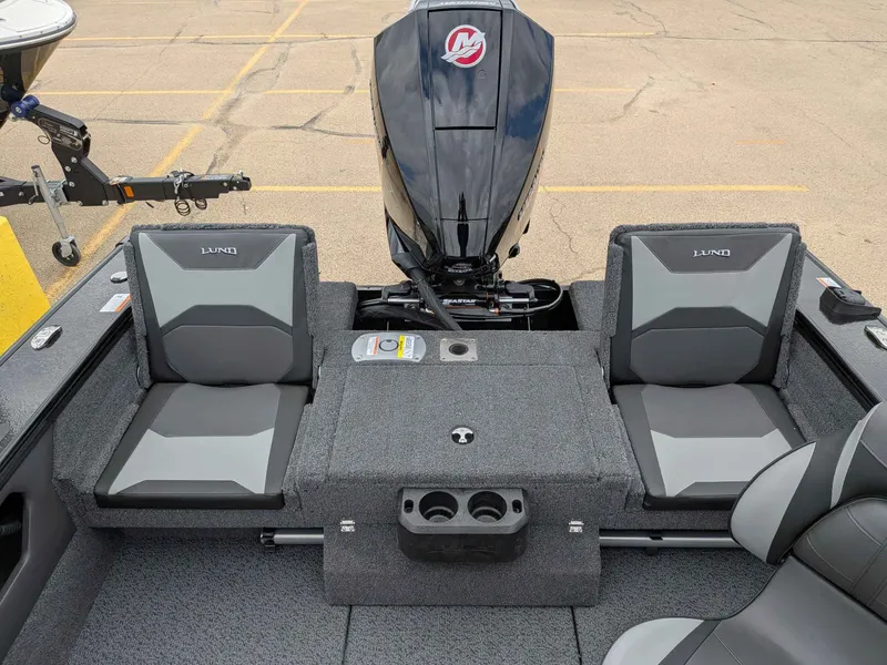Slide: The Image of Interior of 2026 Lund 1875CROSSOVERXS with gray seating. - 11