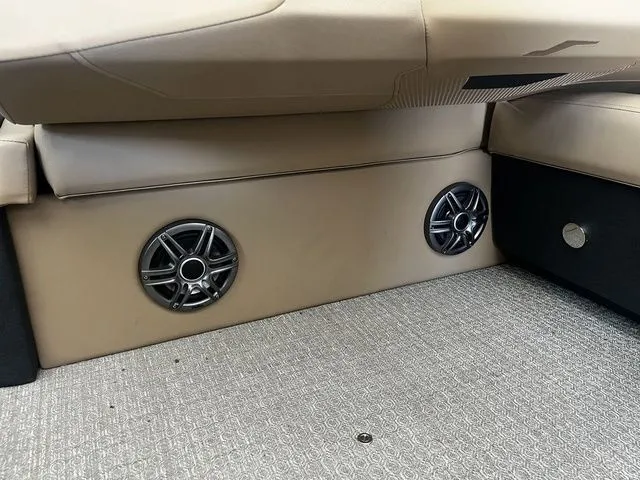 Slide: The Image of Speakers in the interior of a 2026 Evotti 523CS. - 11