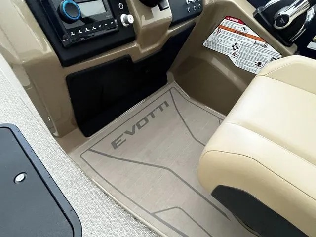 Slide: The Image of Interior of 2026 Evotti 523CS with dashboard and seat. - 19