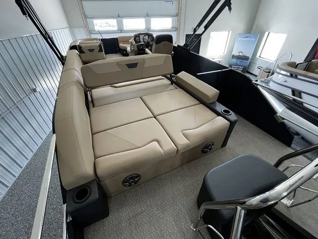 Slide: The Image of Interior of Evotti 523CS 2026 with beige seating area. - 9