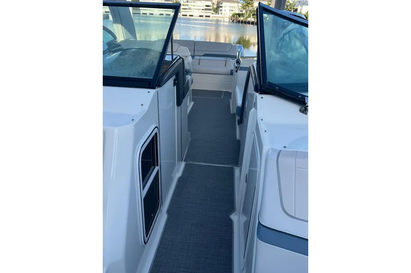 Slide: The Image of 2019 Formula 350 Crossover Bowrider I/O interior with sleek design and spacious seating. - 72