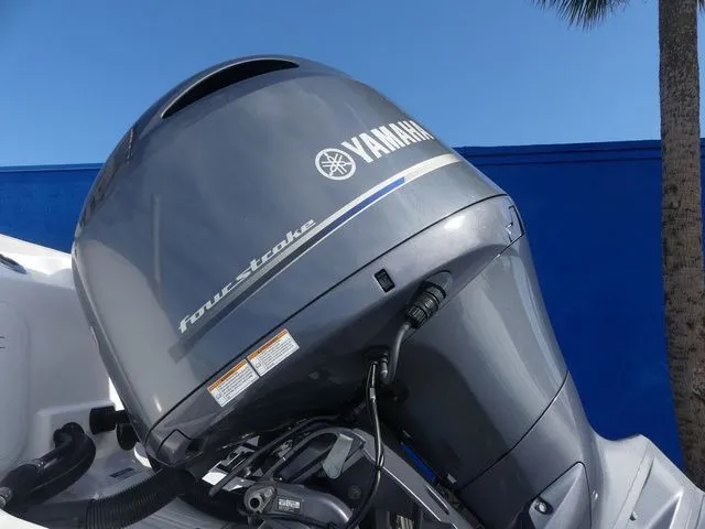 Slide: The Image of Yamaha outboard motor on a 2023 Sea Fox 268 Commander boat. - 11