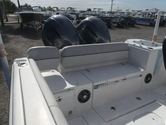 Slide: The Image of 2023 Sea Fox 268 Commander with dual engines at the dock. - 19