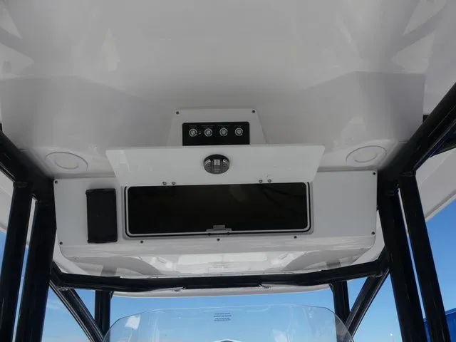 Slide: The Image of Interior view of 2023 Sea Fox 268 Commander with control console. - 21