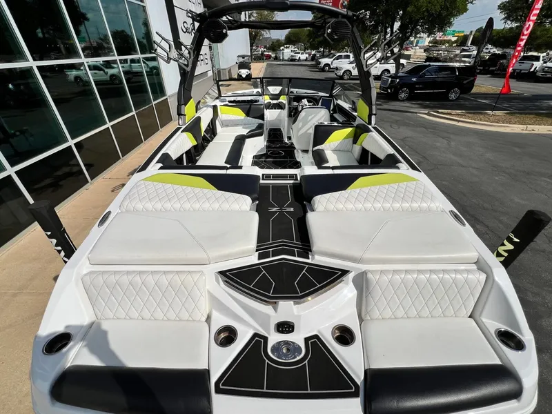 Slide: The Image of 2023 Tigé Z3 boat with luxurious interior design. - 10