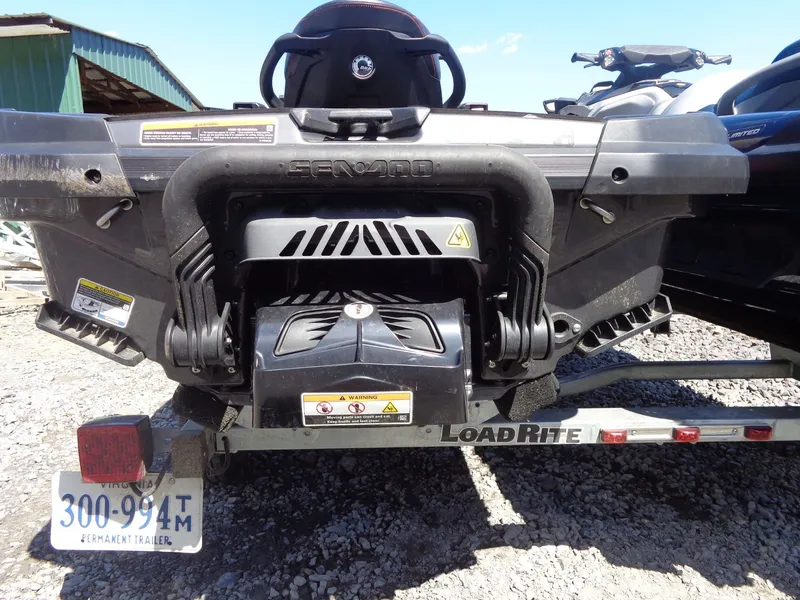 Slide: The Image of Rear view of a 2023 Sea-Doo GTX 170 IBR on a trailer. - 4