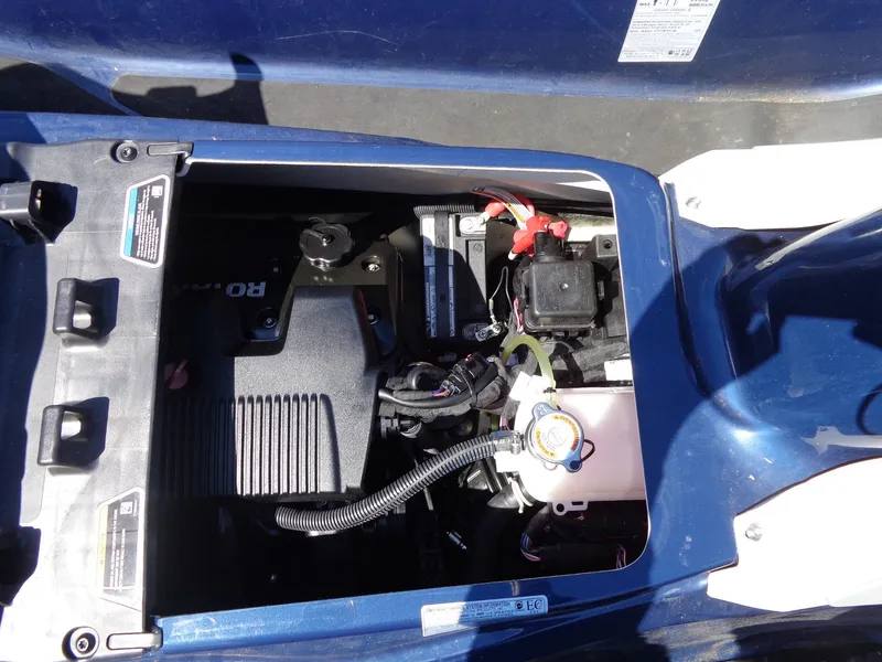 Slide: The Image of Interior view of 2023 Sea-Doo GTX Limited 300 iDF Tech Package. - 10