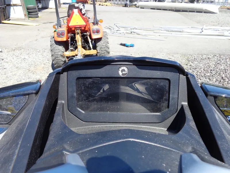 Slide: The Image of 2023 Sea-Doo GTX Limited 300 iDF display with tractor in background. - 17