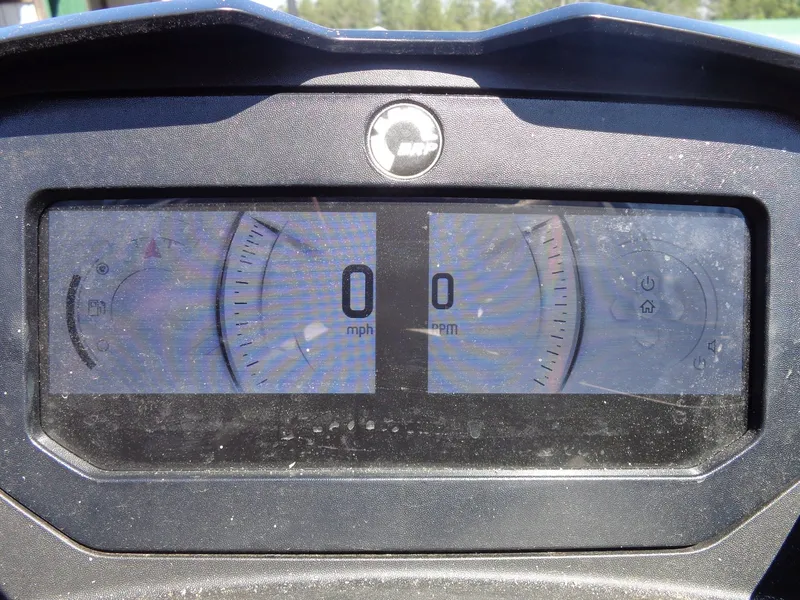 Slide: The Image of 2023 Sea-Doo GTX Limited 300 iDF dashboard showing 0 mph. - 18