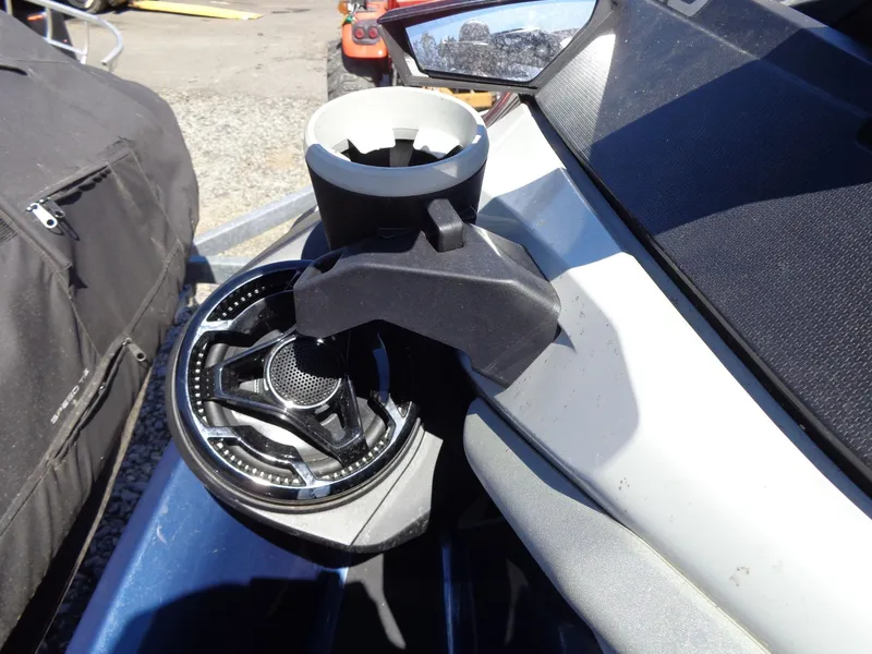 Slide: The Image of Close-up of Sea-Doo GTX Limited 300 iDF 2023 speaker. - 21