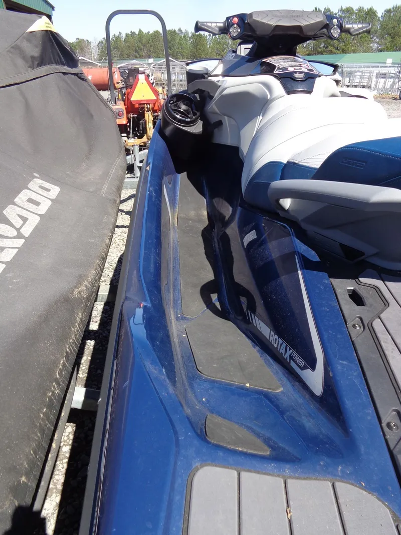 Slide: The Image of 2023 Sea-Doo GTX Limited 300 iDF, blue, side view. - 6