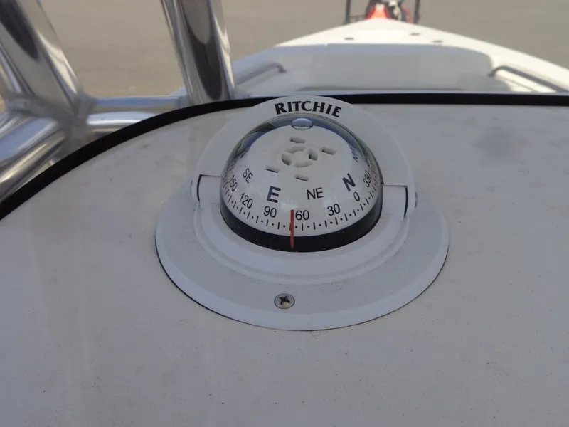 Slide: The Image of Compass on Key West 189 FS boat, year 2023. - 27
