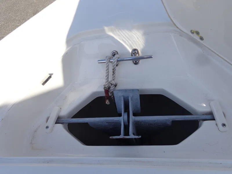 Slide: The Image of Anchor compartment of a 2023 Key West 189 FS boat. - 40
