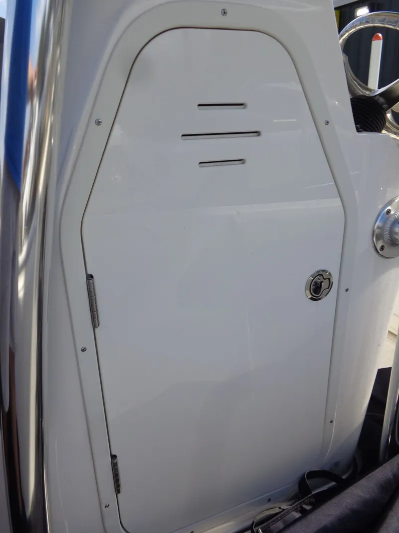Slide: The Image of 2023 Key West 189 FS boat cabin door. - 41