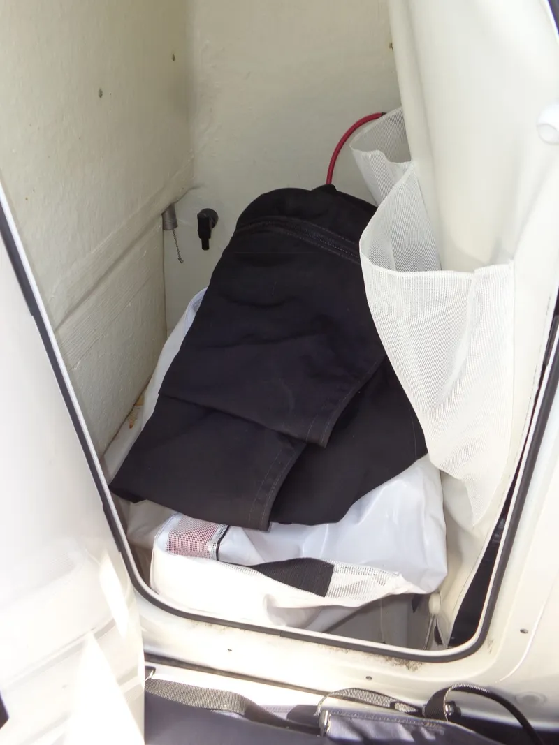 Slide: The Image of Storage compartment in Key West 189 FS boat, 2023 model. - 42