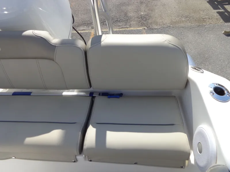 Slide: The Image of Rear seating of Key West 189 FS boat, 2023 model. - 6