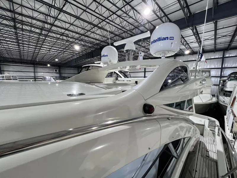 Slide: The Image of 2010 Azimut 62S yacht in indoor storage facility. - 3
